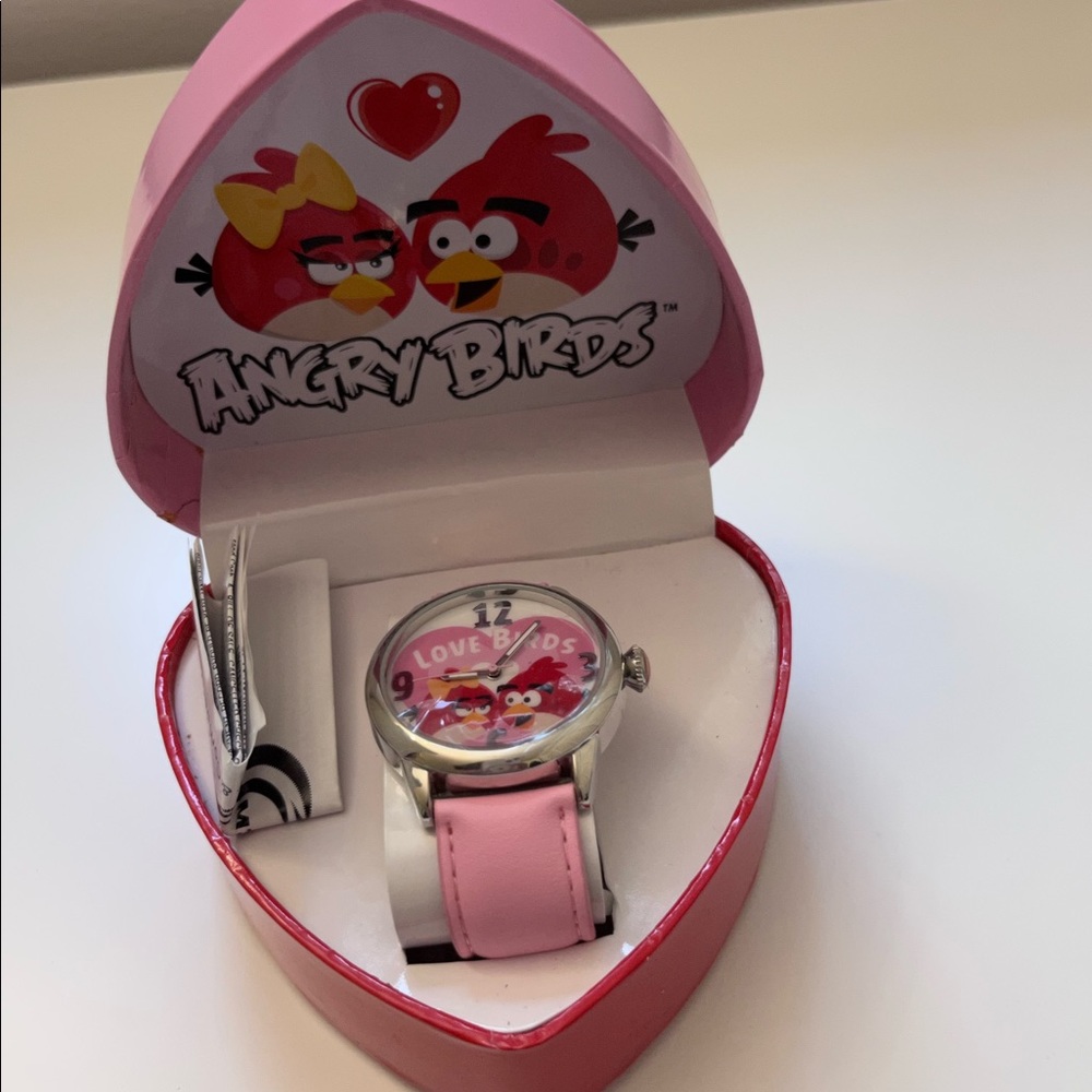ANGRY BIRDS PINK WATCH NWT